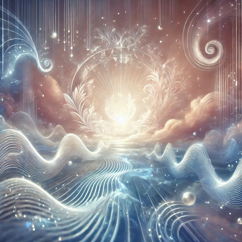 Hypnotische foto met pastelkleuren